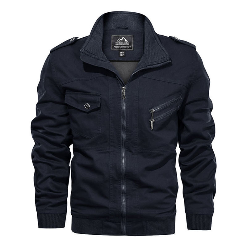 ThicK Work Jacket Man Μόδας προσαρμοσμένος σε μέγεθος βομβιστής Fleece Winter Coat Warm Wear-rested