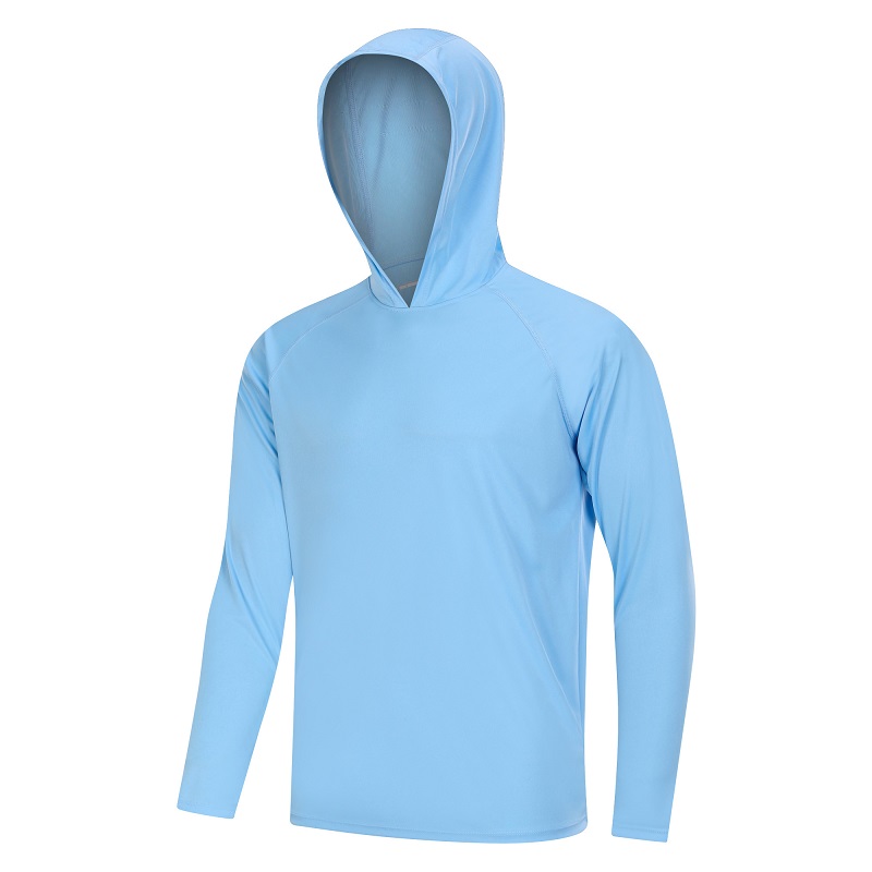 Προσαρμόστε ανδρικά μπλουζάκια ανδρικής UPF 50+ Hoodie Hoodie Ανδρικά αθλητικά πουκάμισα για τρέξιμο